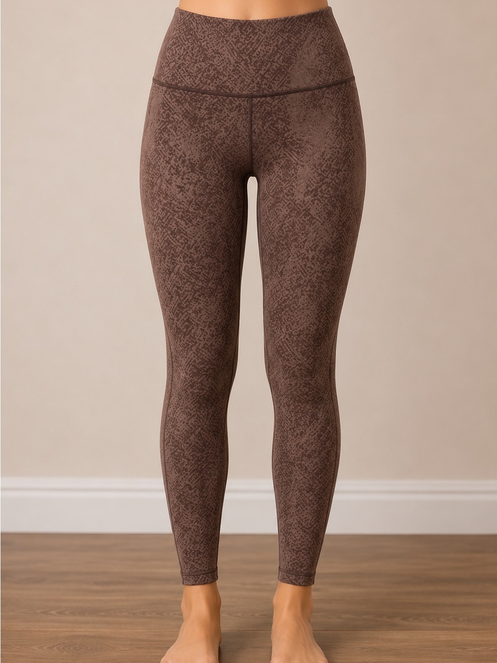 aerie Brown/purple Textured High-Waist Leggings